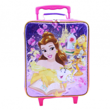 Disney Princess Belle, Mrs. Potts, Chips, Cogsworth and Lumiere Beauty 14-inch Rolling Luggage