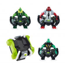 Ben 10 Omni-Launch Battle Figures - Four Arms, Diamondhead and Wildvine