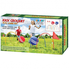Outdoor Giant Kick Croquet Game Set - 11 Piece