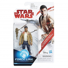 Star Wars Force Link 3.75 inch Action Figure - Finn (Resistance Fighter)
