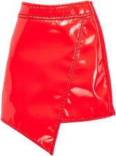 Barbie Bottom Fashion Doll Outfit - Red Faux Leather Skirt