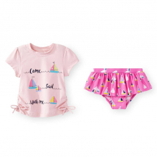 Koala Kids 2 Piece "Come Sail with Me" Rash Guard Swimsuit - Toddler