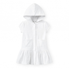 Koala Kids White Hooded Cover Up - Toddler