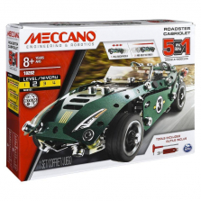 Meccano 5-in-1 Model Roadster Cabriolet Building Kit
