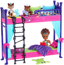 Monster High Monster Family Wolf Bunk Bed with Doll Playset