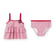 Koala Kids 2 Piece Ruffle Print Tankini Swimsuit - Toddler