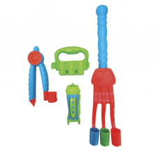 Sizzlin' Cool 4-in-1 Chalk Set With 5 Color Chalks