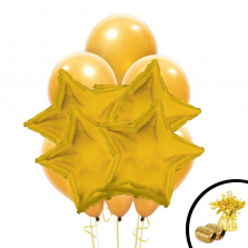 Gold Balloon Party Bouquet