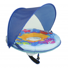 SwimSchool Blue SunShade Self-Inflating Baby Boat 25 inch - Phase 1