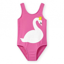Koala Kids Pink Swan Screen Print Swimsuit - Toddler
