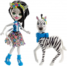 Enchantimals 6-inch Fashion Doll - Zelena with Zebra