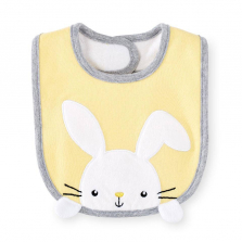 Koala Kids Yellow Bunny Rabbit Embroidered Easter Bib