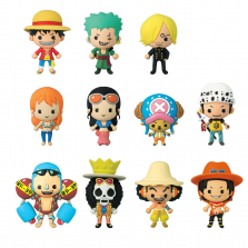 One Piece 3D Foam Collectible Key Rings Set