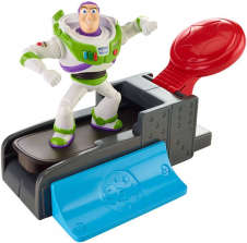 Disney Pixar Toy Story 4 inch Action Figure - Slam and Launch Buzz with Skateboard