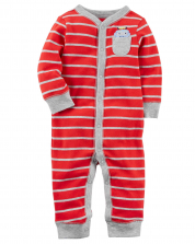 Stripe Baby Boy Sleep & Play Jumpsuit