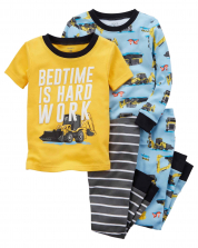Baby boy Excavator 4-Pajama Set
