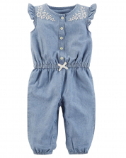 Baby Girl Frilly Summer Sleeve Jumpsuit