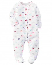 Baby Girls Carter's Fleece Sleep&Play Jumpsuit