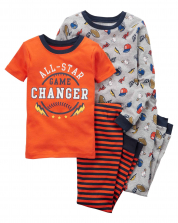 A star male child 4-Pajama Set