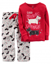 Carter's girls 2-fleece Pajamas