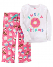 Carter's girls 2-fleece Pajamas