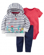 Floral baby girl set 3