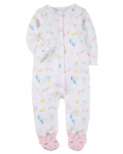 Unicorn Baby Girl Sleep & Play Jumpsuit