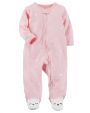 Cloudy Baby Girl Sleep & Play Jumpsuit