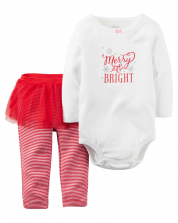 Carter's baby girls 2-Christmas Set