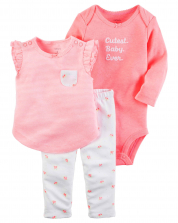 Carter's Infant girl's 3-Set