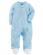 Cloudy Baby Boy Sleep & Play Jumpsuit