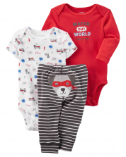 Cute Dog baby boy - set of 3
