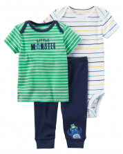 Baby boy Cute Monsters - set of 3