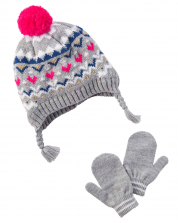 Carter's Baby Girl Hat Gloves Set