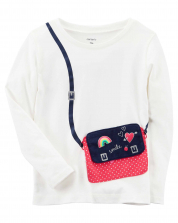 Girl Child Bag Cute Long Sleeve Top