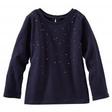 Oshkosh navy blue woven top