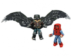 Marvel Spider-Man Homecoming 2 Pack 2 inch Minimates Action Figure - Homemade Suit Spider-Man and Vulture