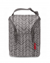 Skip Hop Double Bottle Bag Gray Hairs