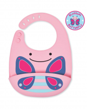 Butterfly Skip Hop Zoo Bib Silicone
