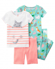 Cute friends baby girl 4-Pajama Set