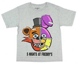 Футболка - Пять ночей с Фредди -Five Nights At Freddy's -серая