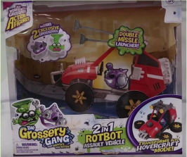 Игровой набор Grossery Gang - Два в одном - Машина Робот-штурмовик- Гроссери Гэнг-Ганг