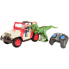 Игровой набор Джип на радиоуправлении -Мир Юрского периода 2 -"Атака раптора на джип" -Vehicle Raptor Attack RC -Jurassic Evolution World