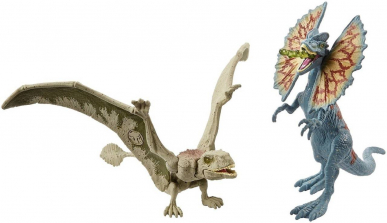Игровой набор -Мир Юрского периода 2 -Дилофозавр и Диморфодон -Jurassic Evolution World Fallen Kingdom
