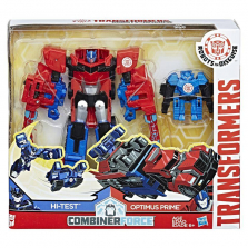 Transformers: Robots in Disguise Combiner Force Activator Combiners 5.5 inch Action Figure - Optimus Prime and Hi-Test