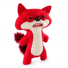 Мягкая игрушка Забавный подозрительный Лис - монстр с зубами - Fuggler – Funny Ugly -22 см
