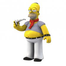 Simpsons 25th Anniversary - 5 Inch Figure - Series 5 Homer Simpson (Dressed like Lenny Kravitz)