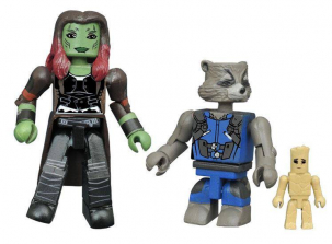 Marvel Minimates Guardians of the Galaxy 2 Series 1 Action Figure - Gamora and Rocket with Groot