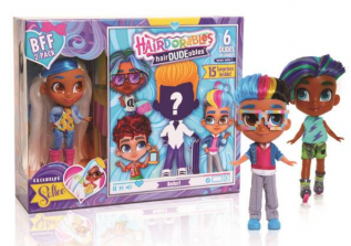 Эксклюзивный набор Кукла - Загадка Hairdorables стильные прически с мальчиком внутри