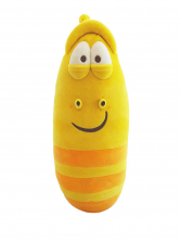 Мягкая игрушка Желтый червячок Ларва Larva со звуком